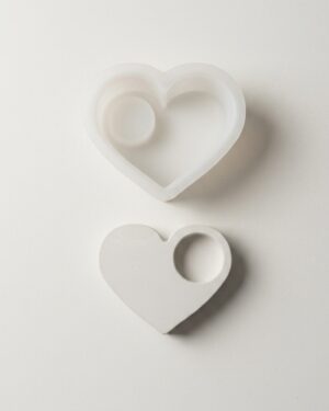 תבנית סיליקון פמוט לב